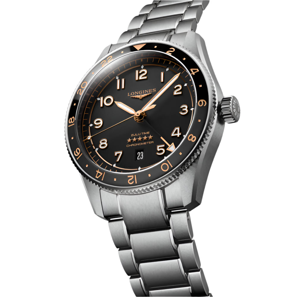Longines Spirit Zulu Time 42mm Automatic Watch
