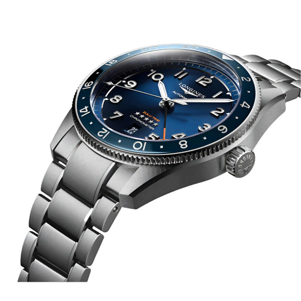 Longines Spirit Zulu Time 42mm Automatic Watch