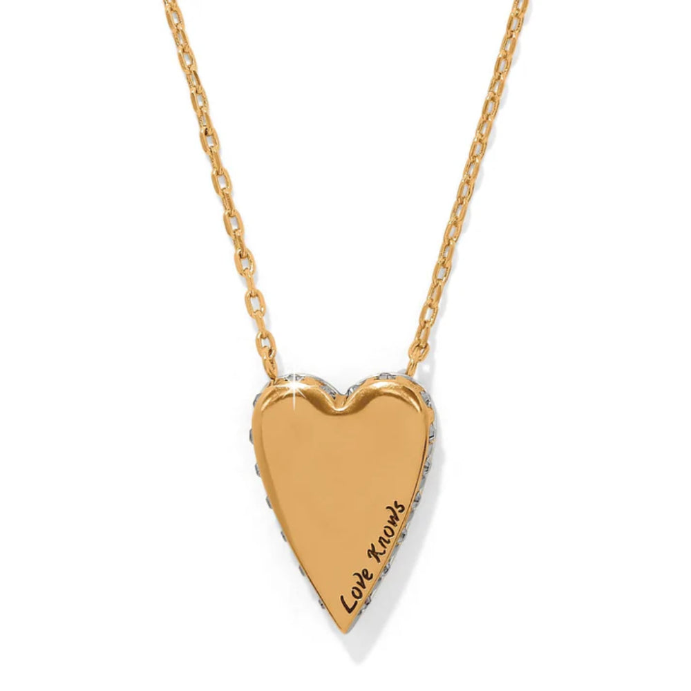 Brighton Love Messages Love Knows Reversible Necklace