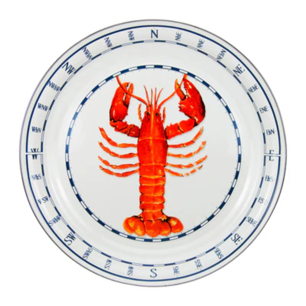 Golden Rabbit Enamelware Lobster Tray - Thumbnail 2