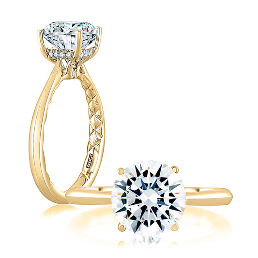 A. Jaffe Solitaire Engagement Ring with Surprise Diamonds