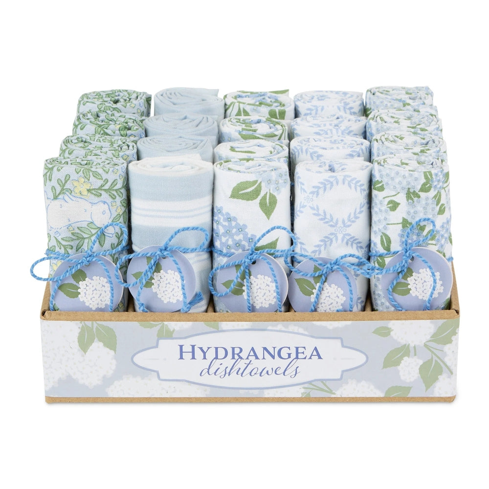 Design Imports Hydrangea Garden Assorted Dishtowels