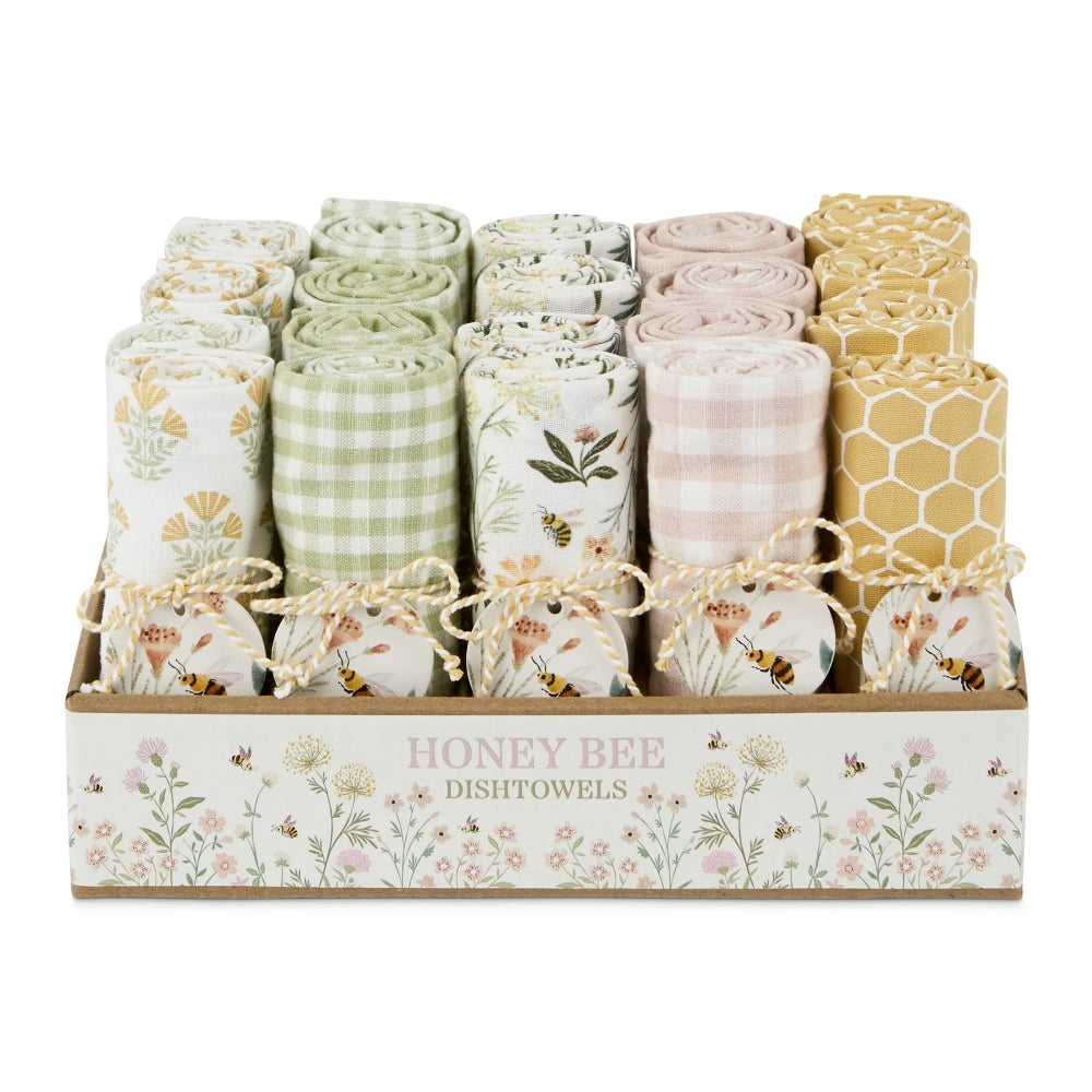 Design Imports Honey Bee Assorted Dishtowels