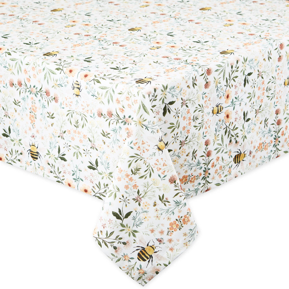 Design Imports Honey Bee Meadow Printed Tablecloth