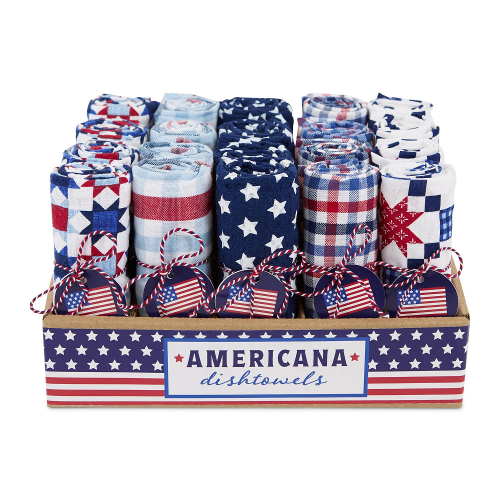 Design Imports Americana Assorted Dishtowels