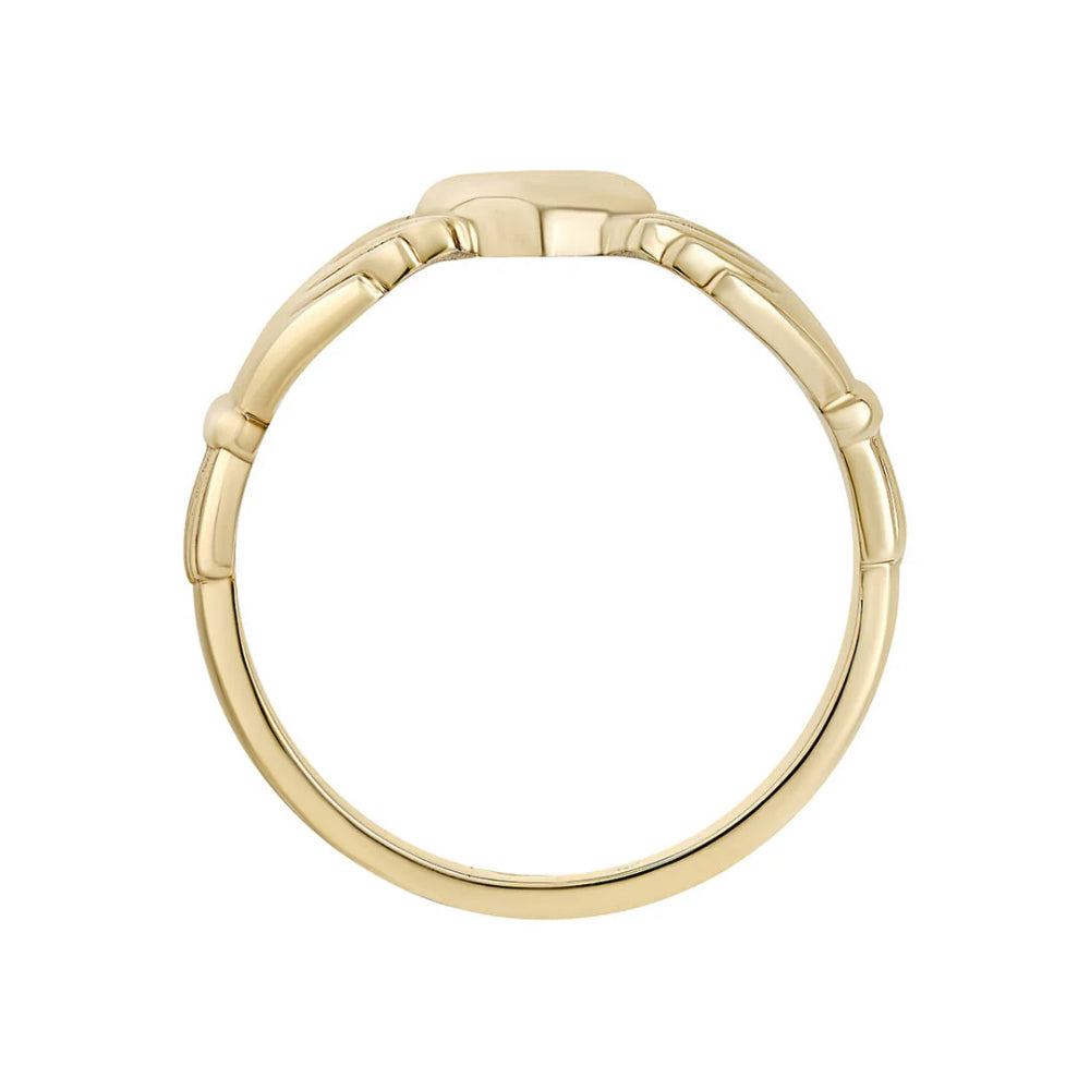 Gents 14k Gold Heavy Claddagh Ring