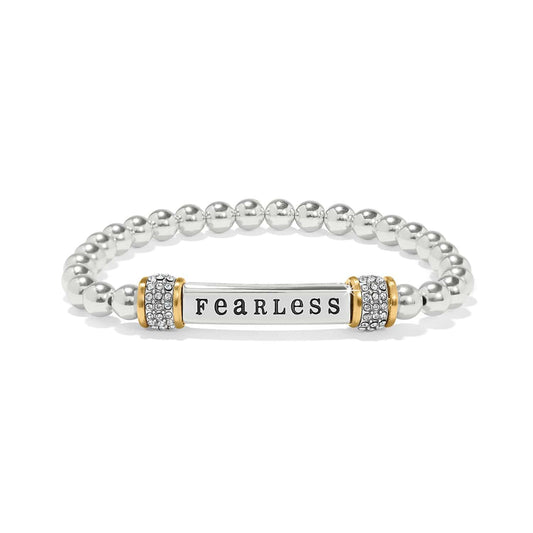 Brighton Meridian Fearless Two Tone Stretch Bracelet