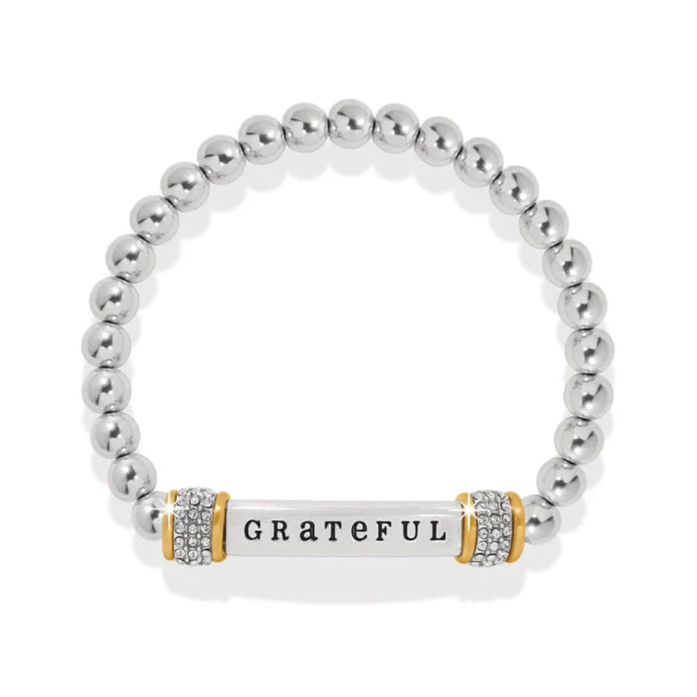 Brighton Meridian Grateful Two Tone Stretch Bracelet