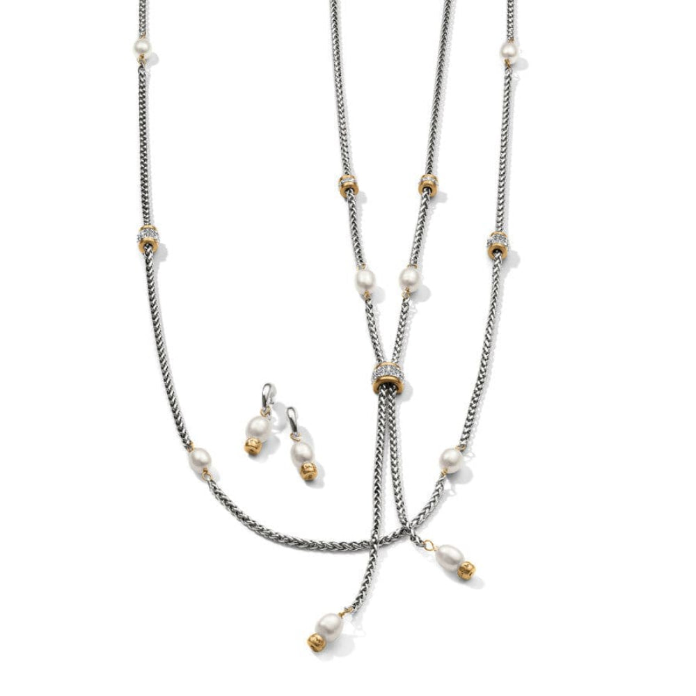 Brighton Meridian Petite Pearl Two Tone Long Necklace