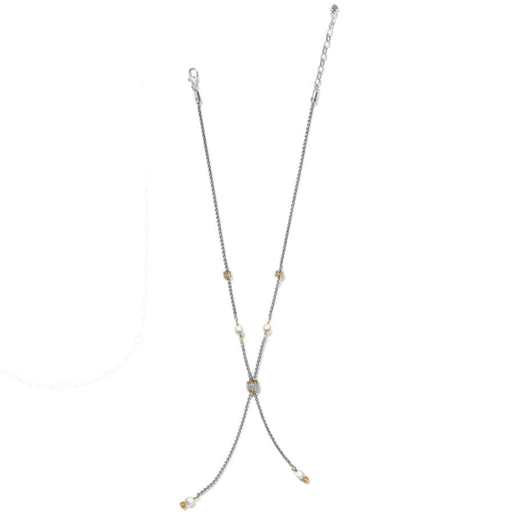 Brighton Meridian Petite Pearl Two Tone Y Necklace
