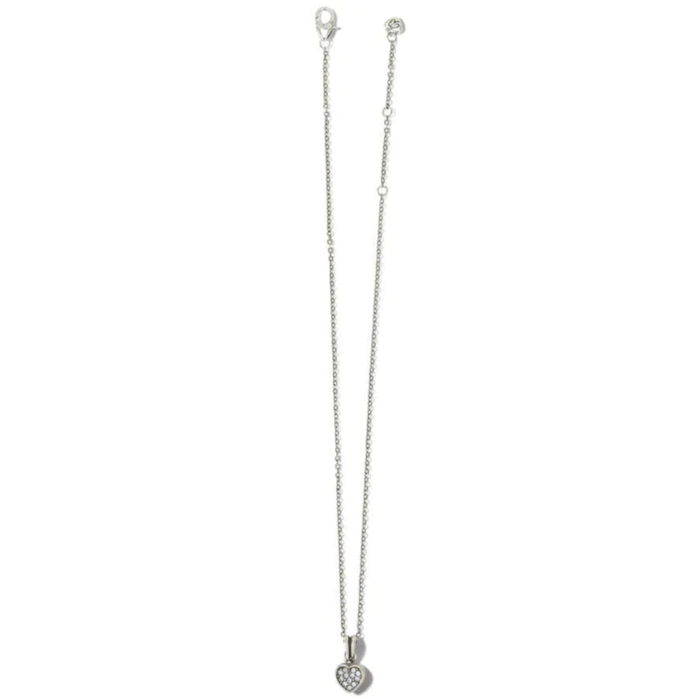 BRIGHTON Silver Tone Heart Pendant Necklace | eBay