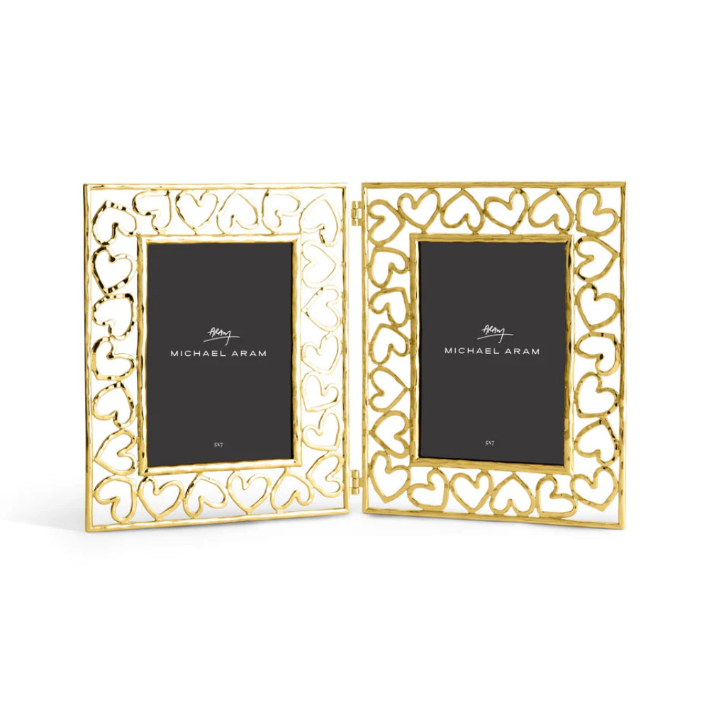Michael Aram Gold Heart Hinged Frame