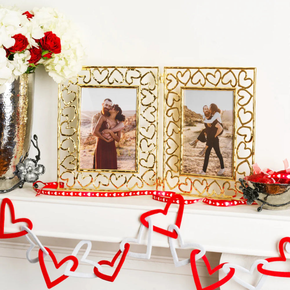 Michael Aram Gold Heart Hinged Frame