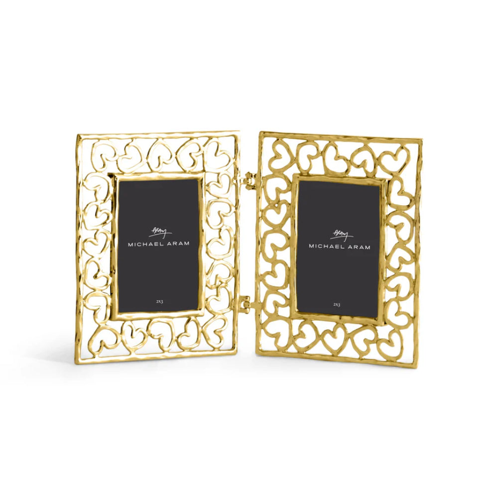 Michael Aram Gold Heart Hinged Frame
