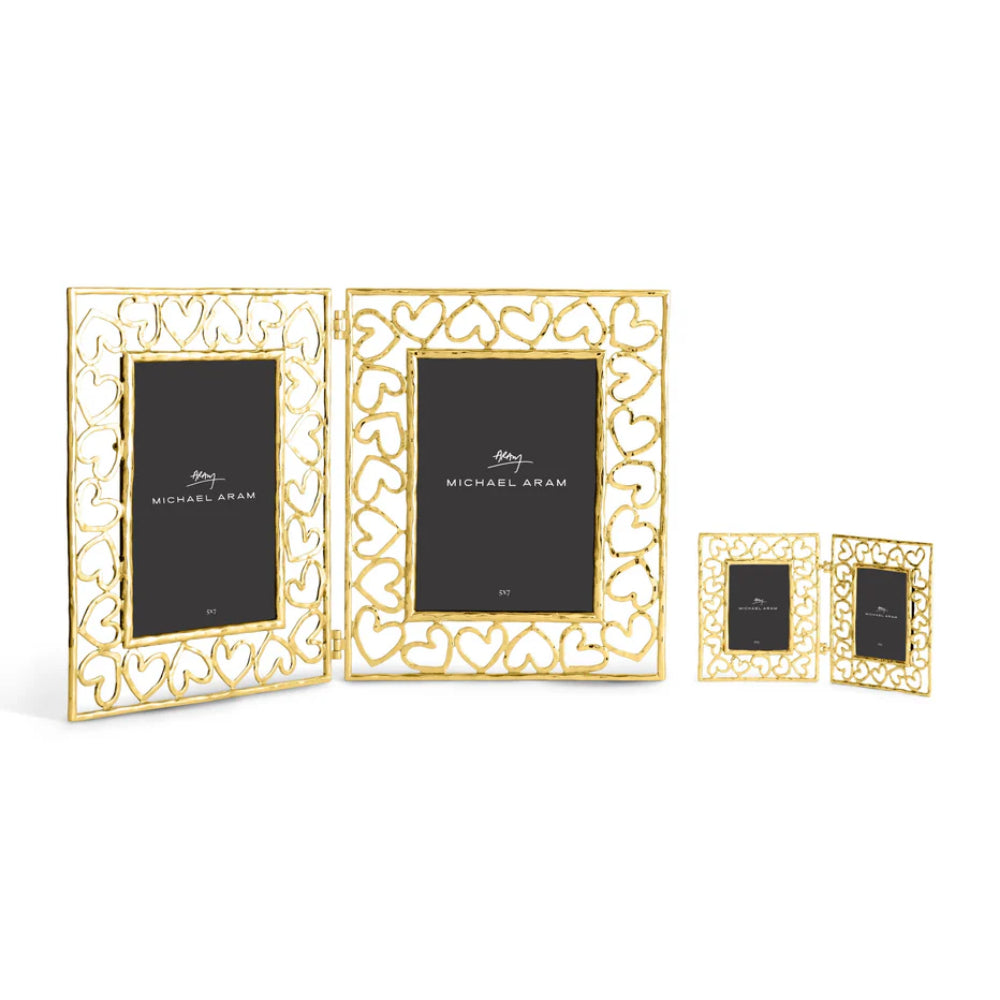 Michael Aram Gold Heart Hinged Frame