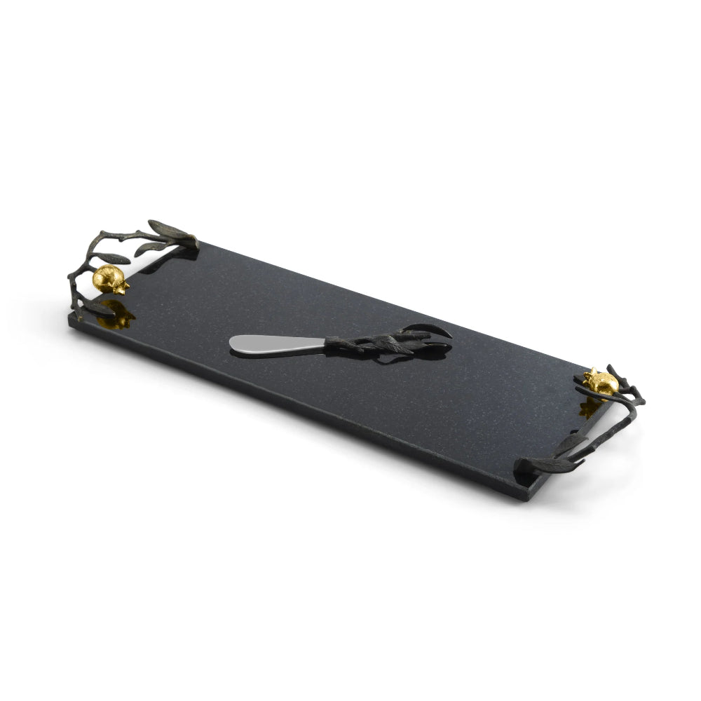 Michael Aram Small Pomegranate Cheese Board with Knife