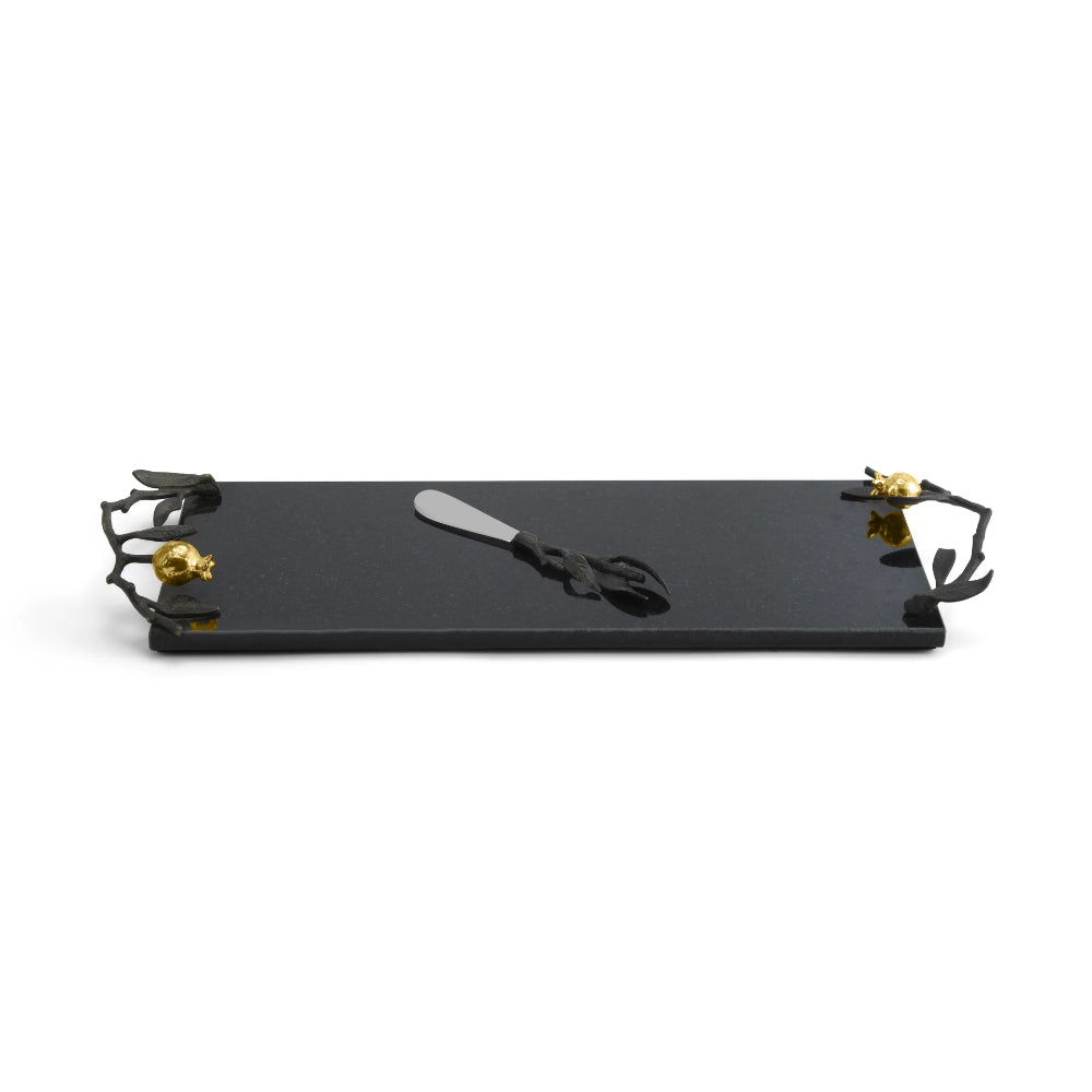 Michael Aram Small Pomegranate Cheese Board with Knife