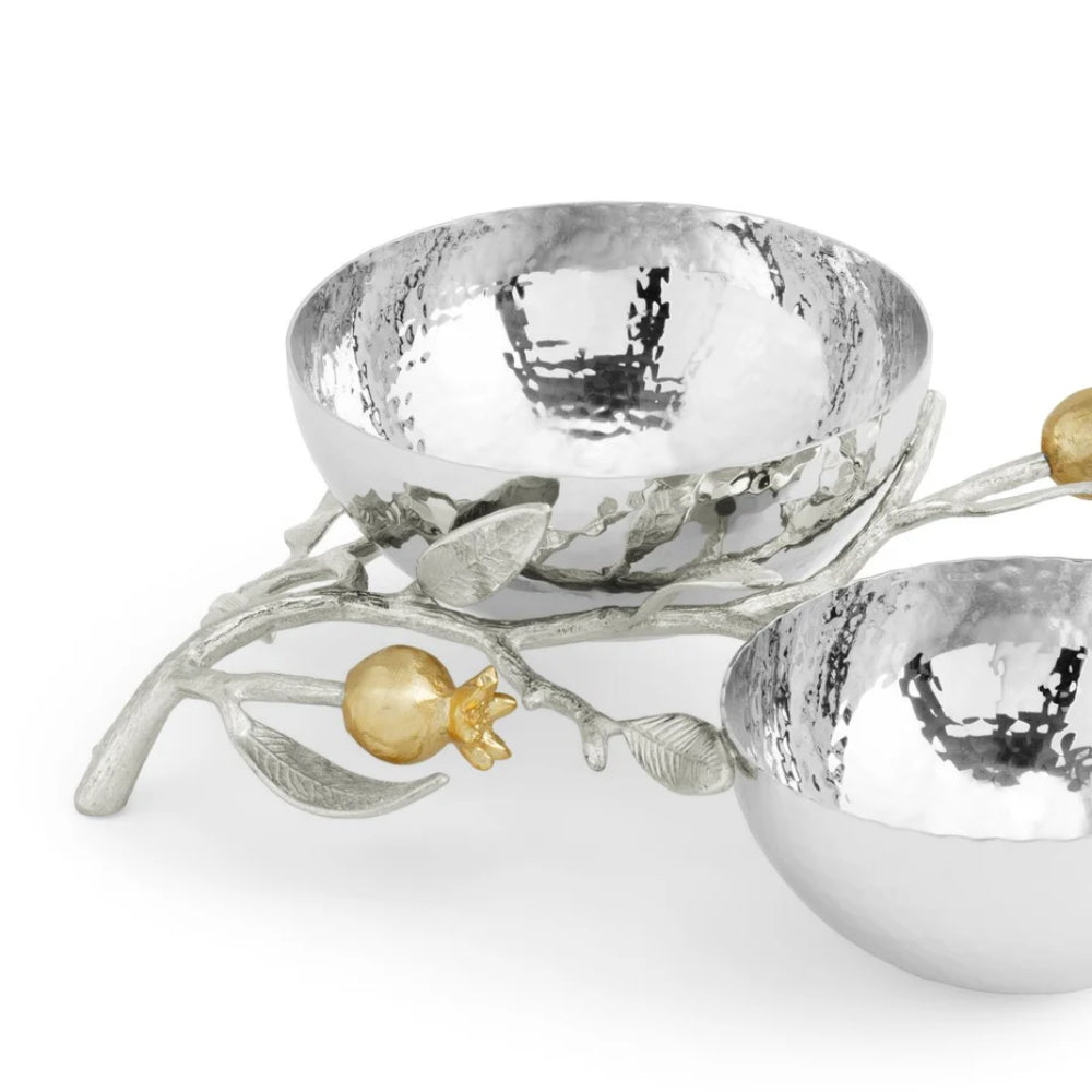 Michael Aram Pomegranate Silver & Gold Double Bowl – Smyth Jewelers