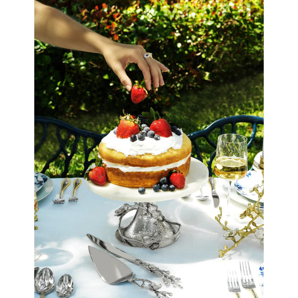 Michael Aram White Orchid Wedding Cake Knife & Server Set