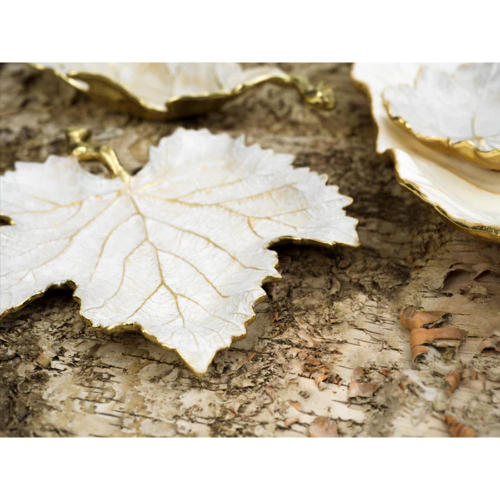 Michael Aram Winter Leaves Grape Leaf Dish