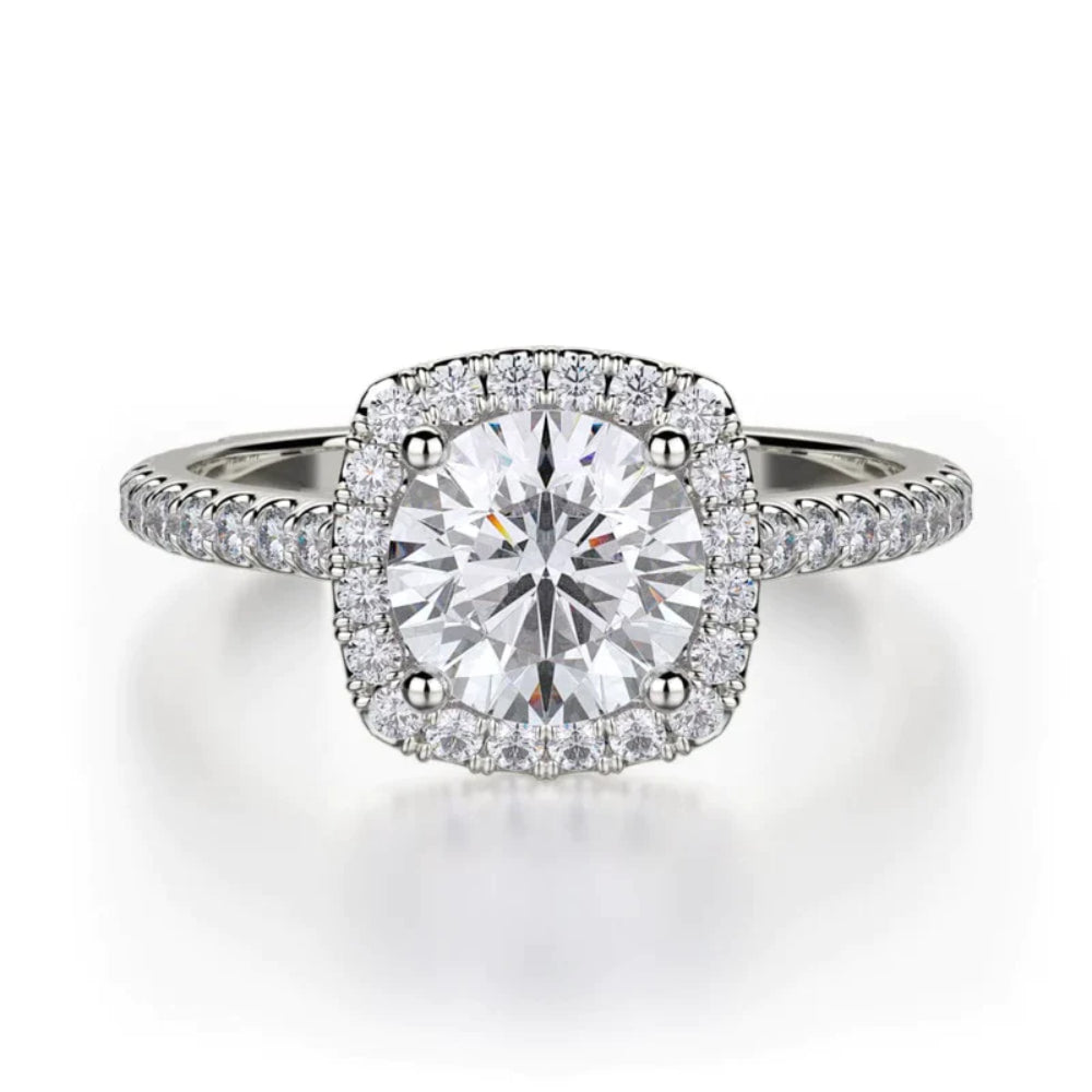Michael M Round Diamond Engagement Ring