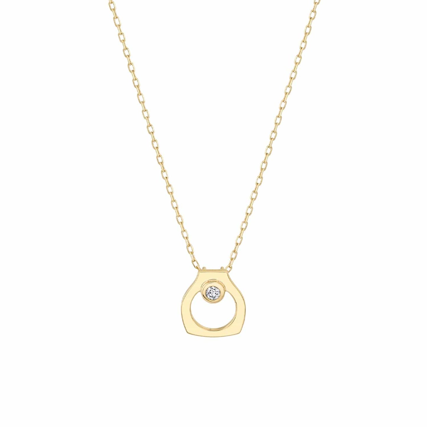 Michael M 14Y Hidden Bail Bezel Diamond Pendant