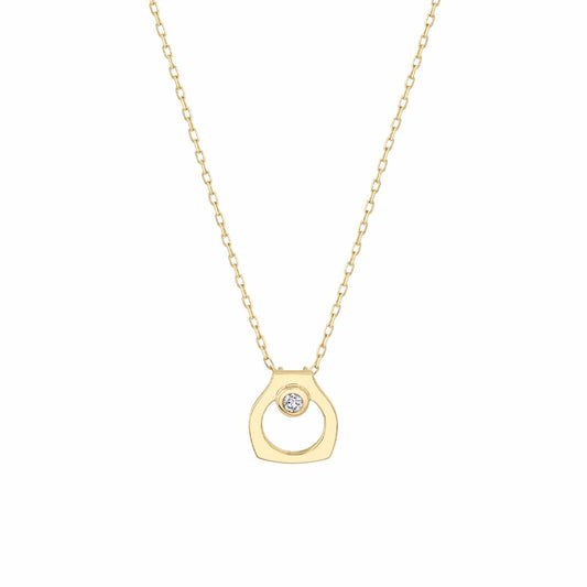 Michael M 14Y Hidden Bail Bezel Diamond Pendant