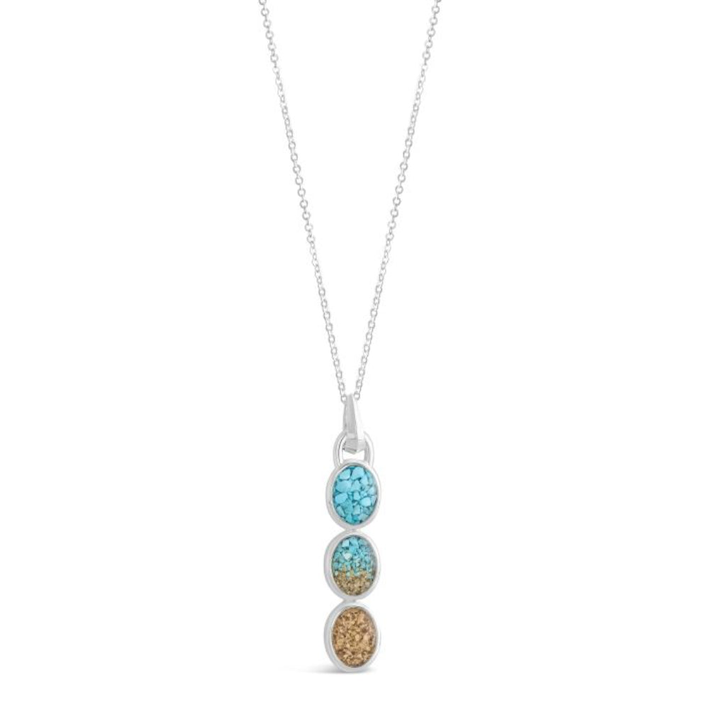 Dune Jewelry Milan Drop Necklace - Turquoise Gradient