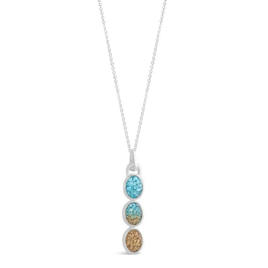 Dune Jewelry Milan Drop Necklace - Turquoise Gradient