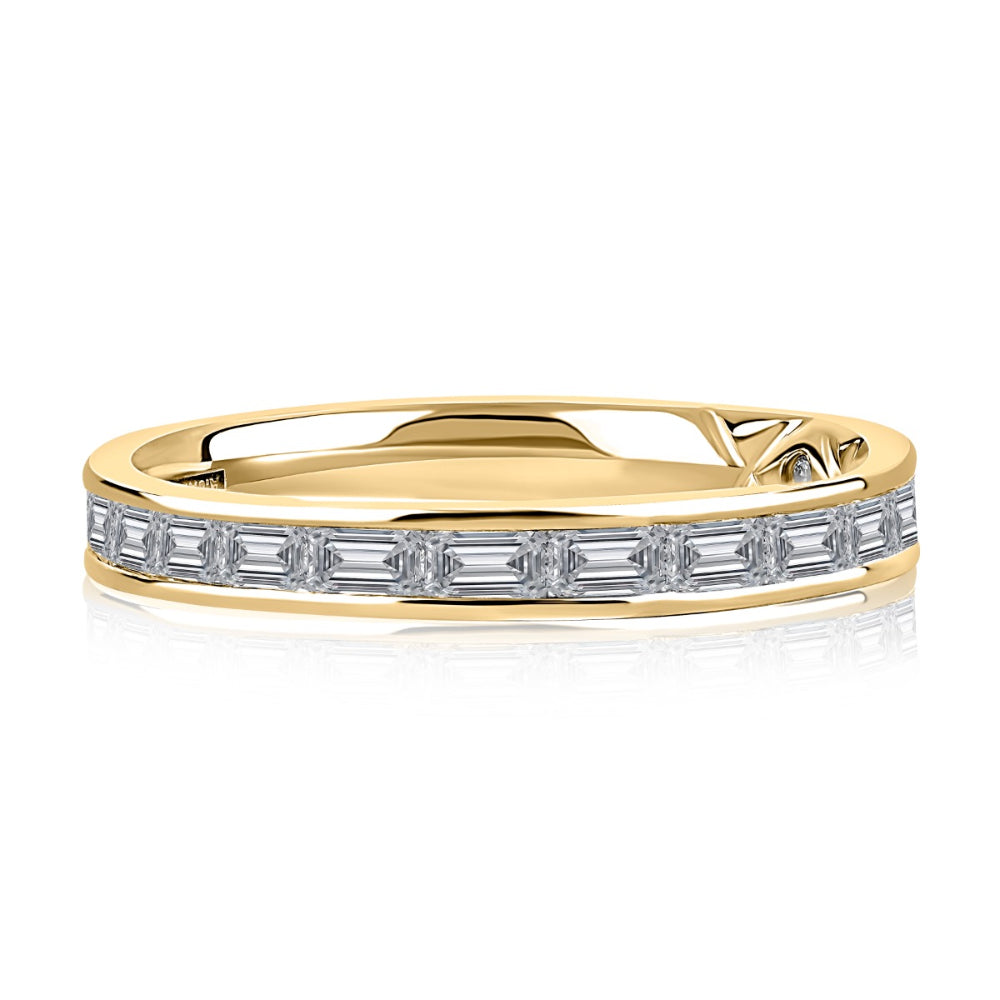 A. Jaffe 14k Gold Baguette-Cut Diamond Wedding Band