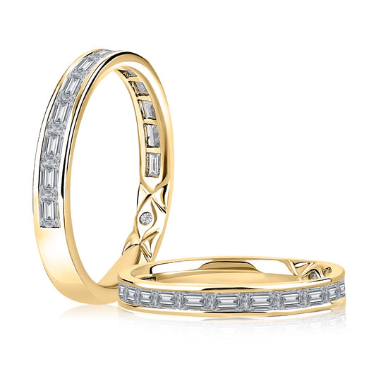 A. Jaffe 14k Gold Baguette-Cut Diamond Wedding Band