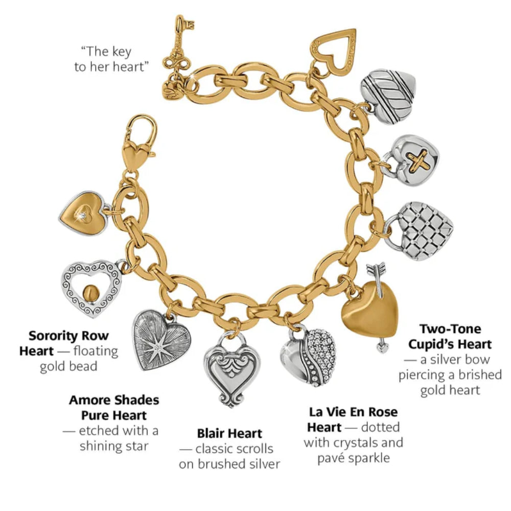 Brighton One Heart Large Charm Bracelet