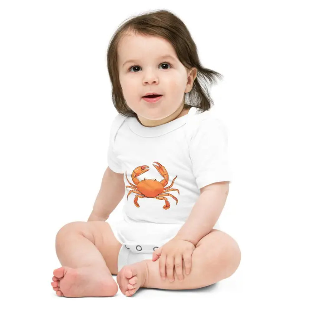 Little Hometown Crab Baby Onesie-3
