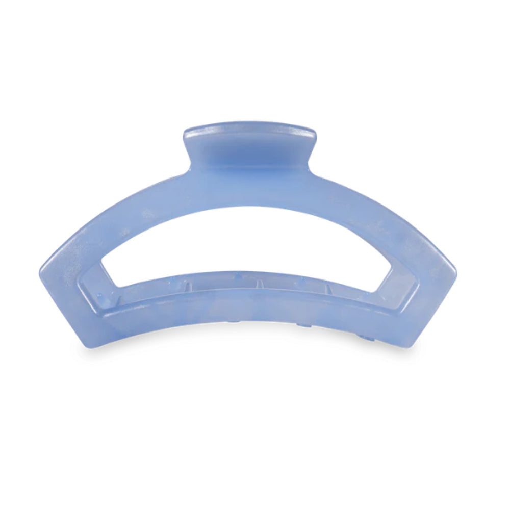 TELETIES Medium Open Hair Clip - Blue Lagoon
