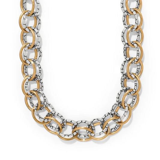 Brighton Pebble Link Two Tone Necklace