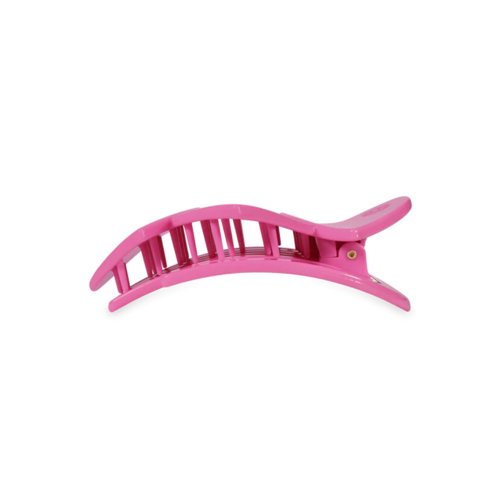 TELETIES Small Pink Heart to Heart Flat Hair Clip
