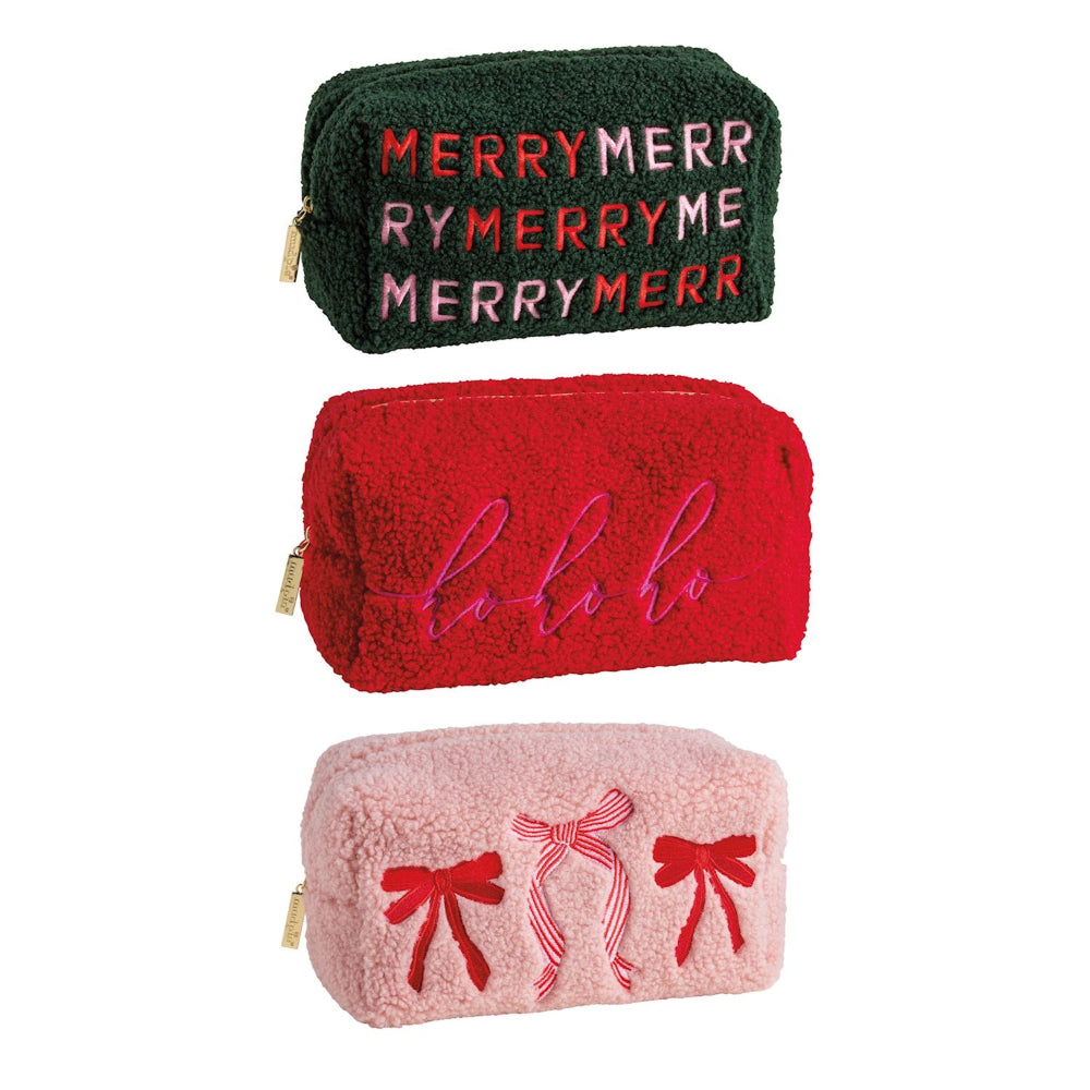 Mud Pie Holiday Embroidered Cases