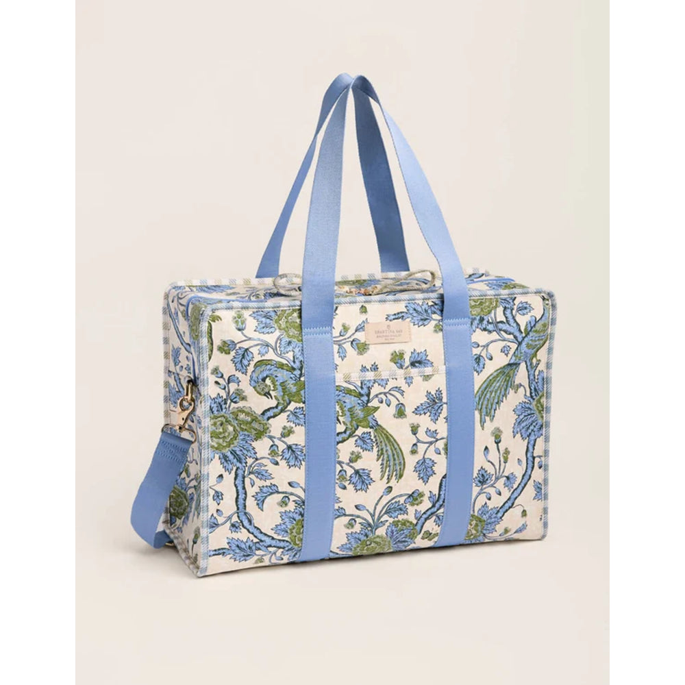 Spartina Getaway Travel Duffle Japonica Bird Green