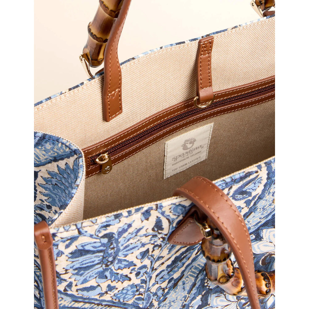 Spartina Luna Tote Japonica Cartouche Blue