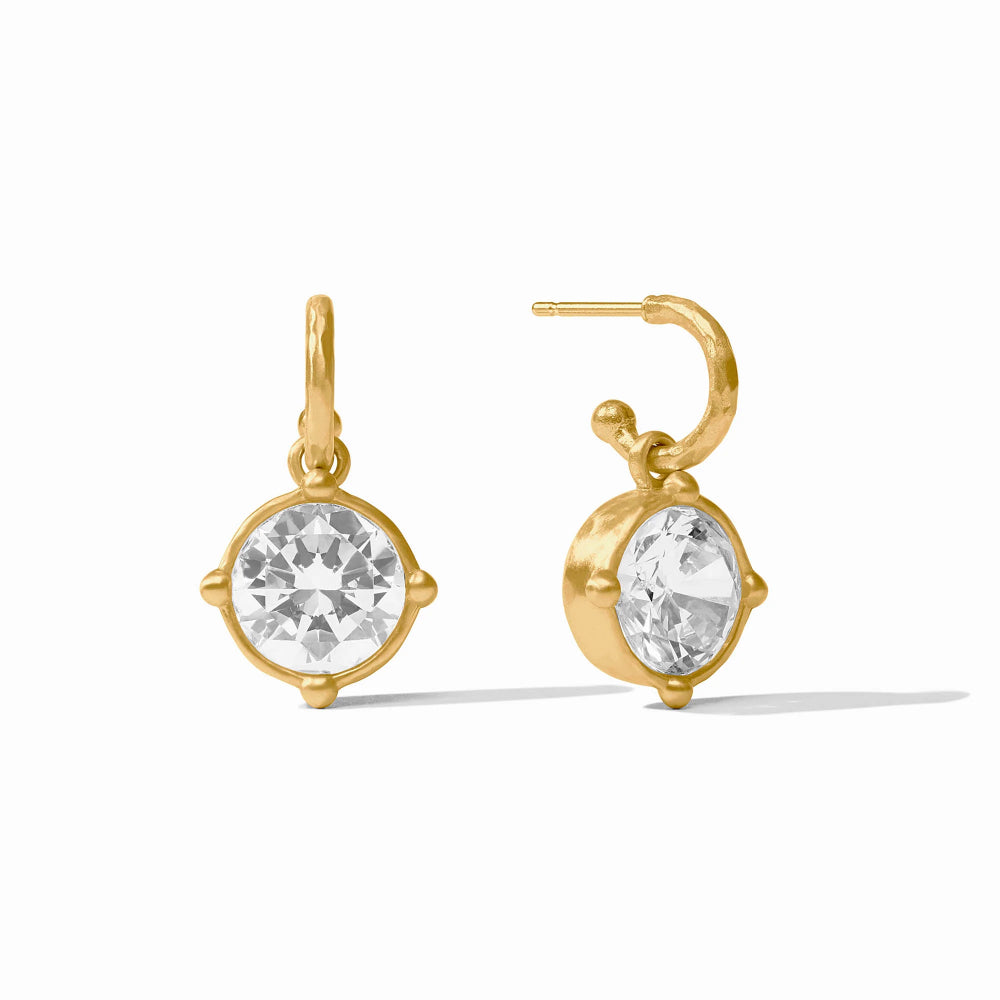 Julie Vos Honeybee Hoop & Charm Earrings