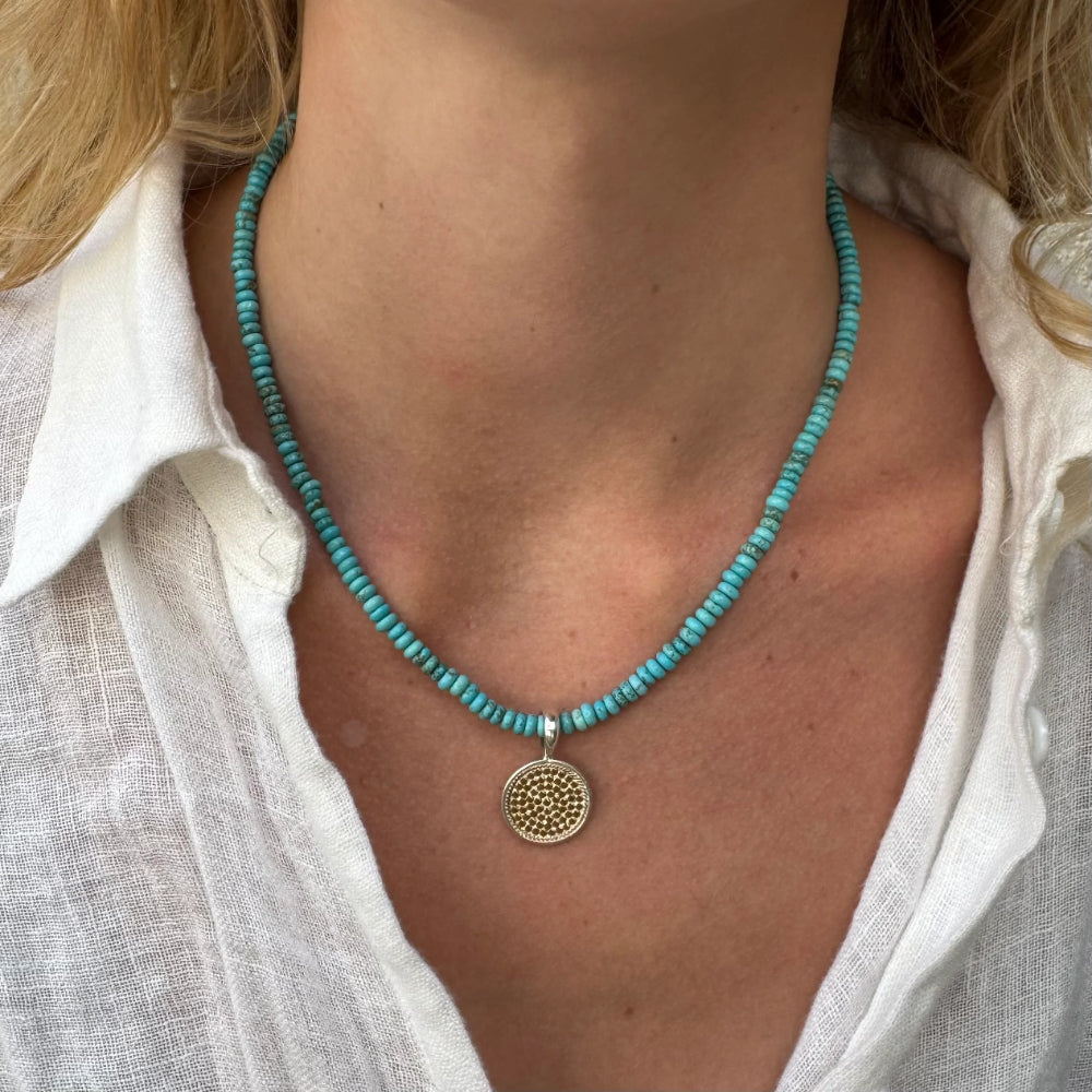 Anna Beck Two-Tone Dotted Removable Pendant