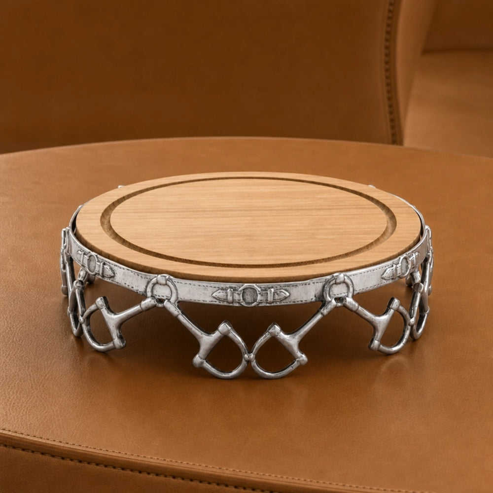 Arthur Court Equestrian Cheese Pedestal
