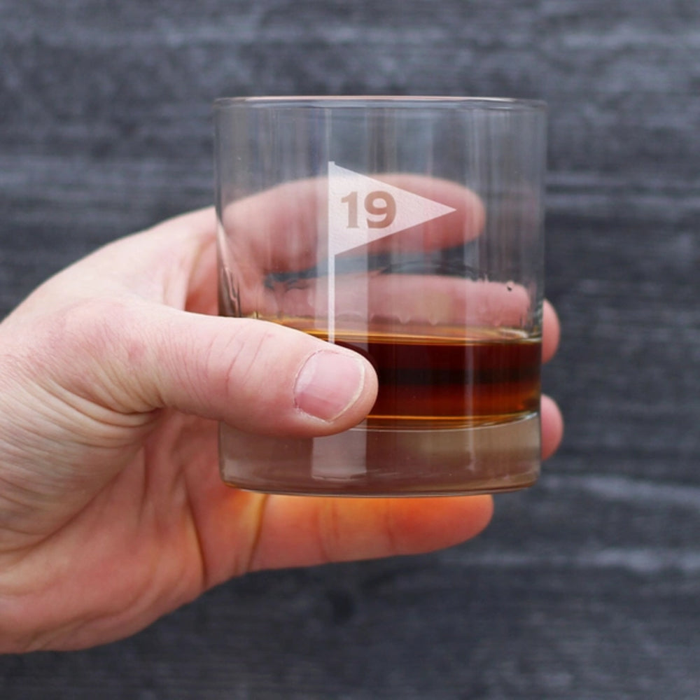 Bevvee 19th Hole Golf Ball Whiskey Rocks Glass