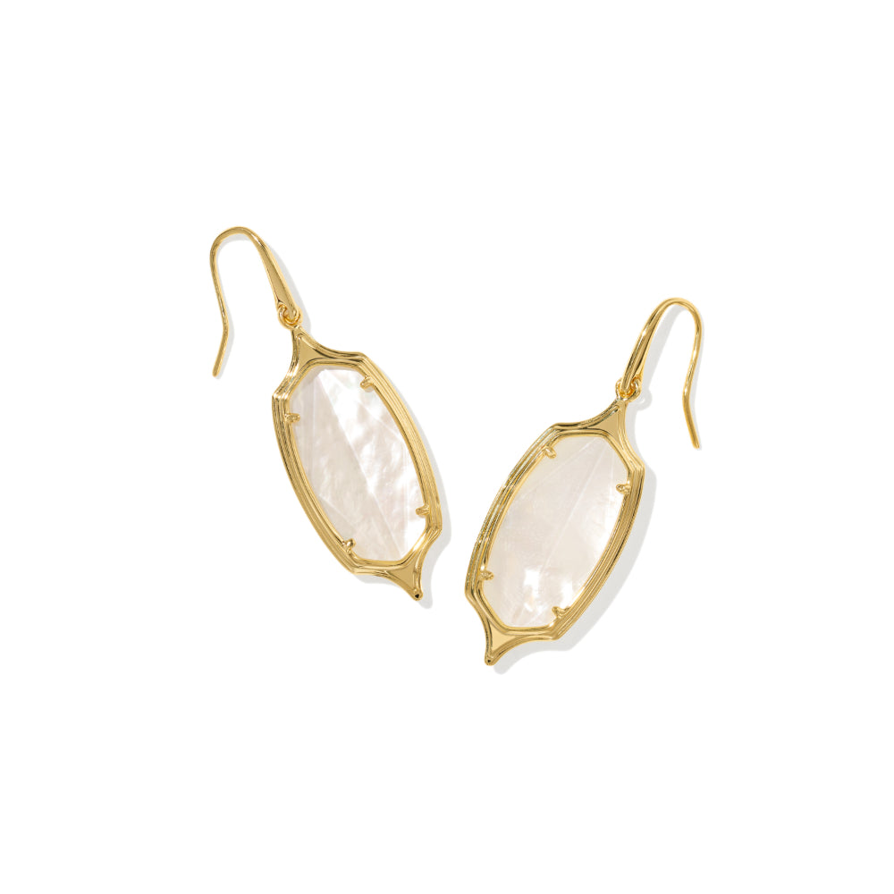 Kendra Scott Dani Gold Step Frame Earrings