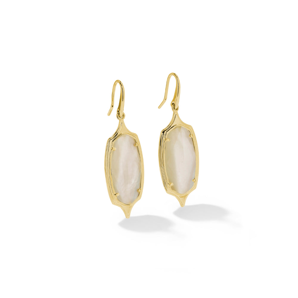 Kendra Scott Dani Gold Step Frame Earrings