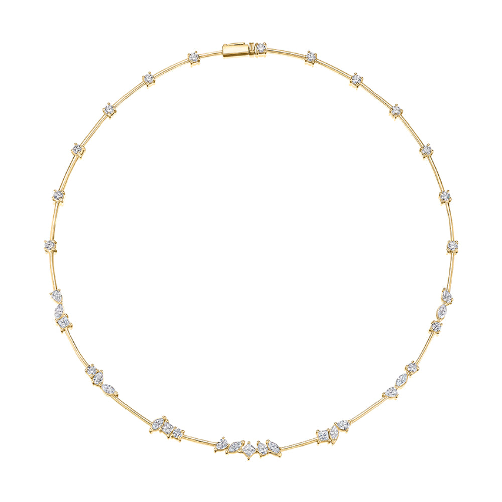 A. Jaffe 14k Mixed Cuts Necklace