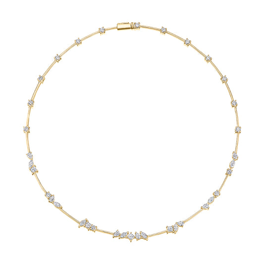 A. Jaffe 14k Mixed Cuts Necklace