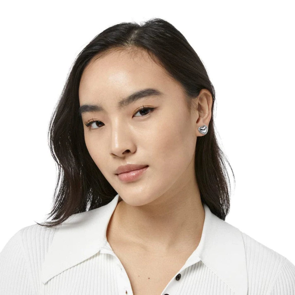 Brighton Pretty Tough Petite Heart Post Earrings