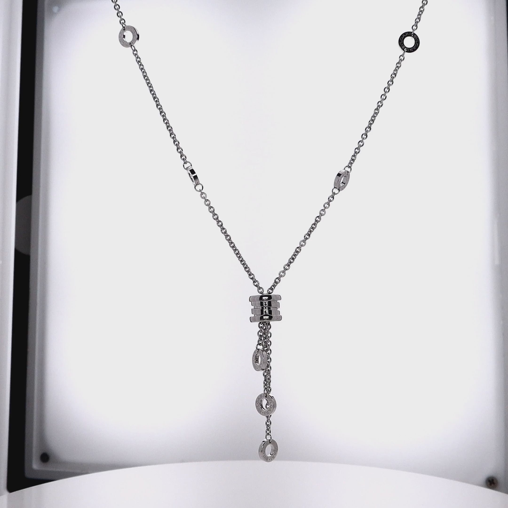 Estate Bvlgari 18k White Gold 16