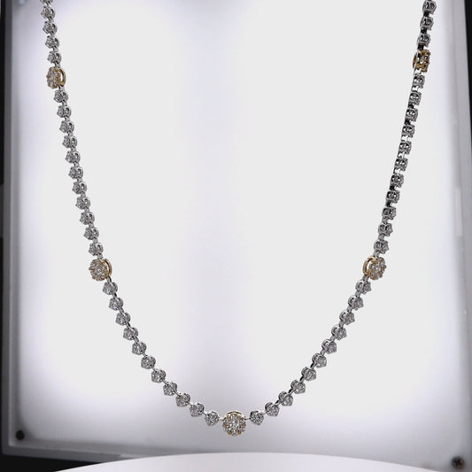 Simon G. 18k White Gold 19" Diamond Station Necklace